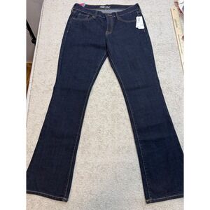 Old Navy The Flirt Boot-Cut Jeans Womens 8 Regular Dark Wash Indigo Denim NWT